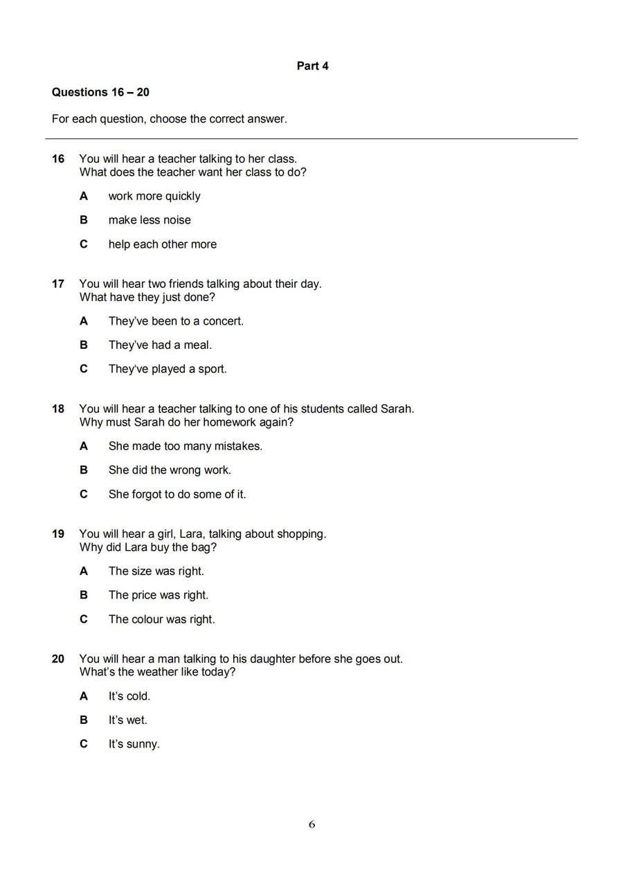 A2 Key for Schools 2020 sample tests Listening - question paper_05.jpg